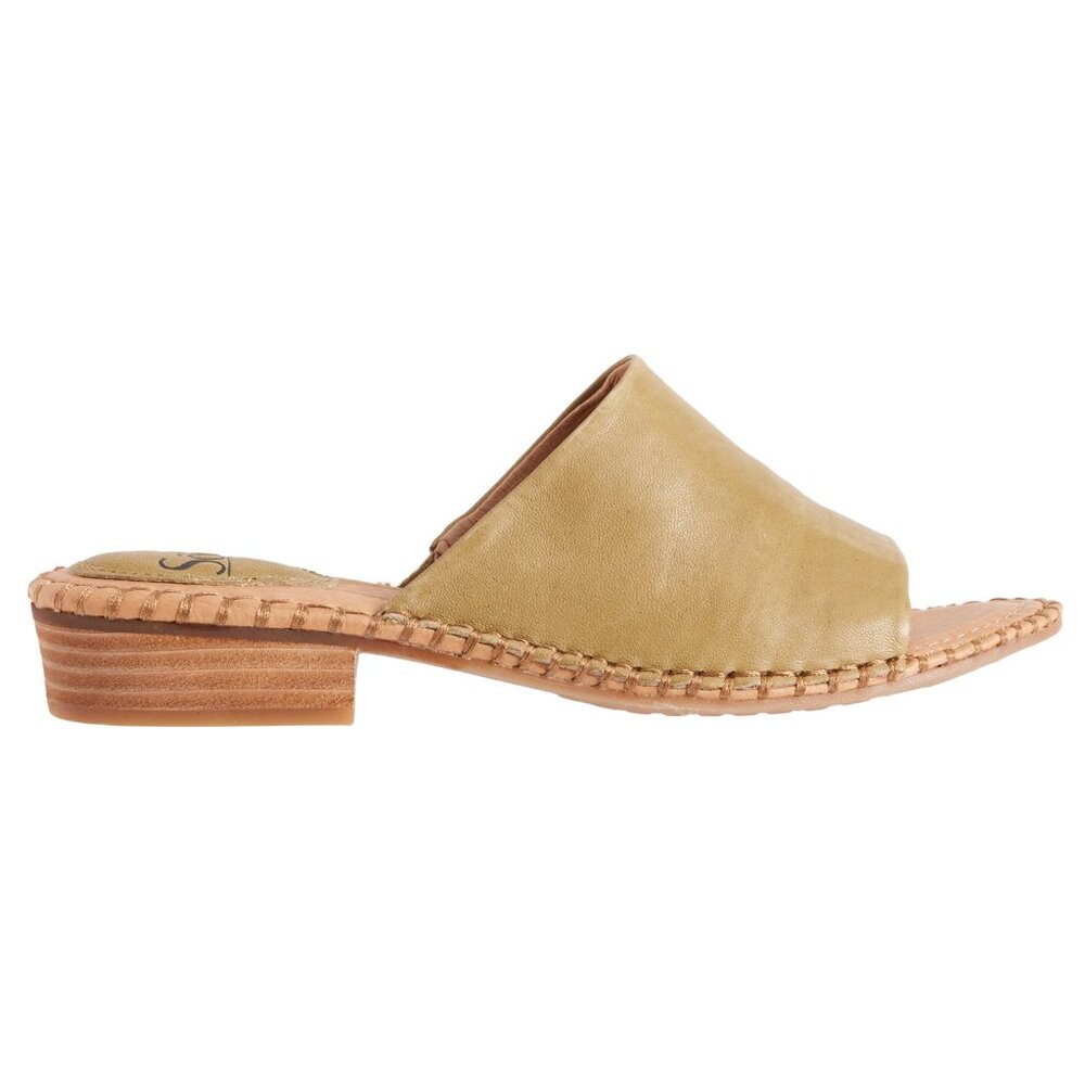 NEW Sofft Nalanie Slide Sandals - Leather For Women Green 253 - Picture 4 of 5